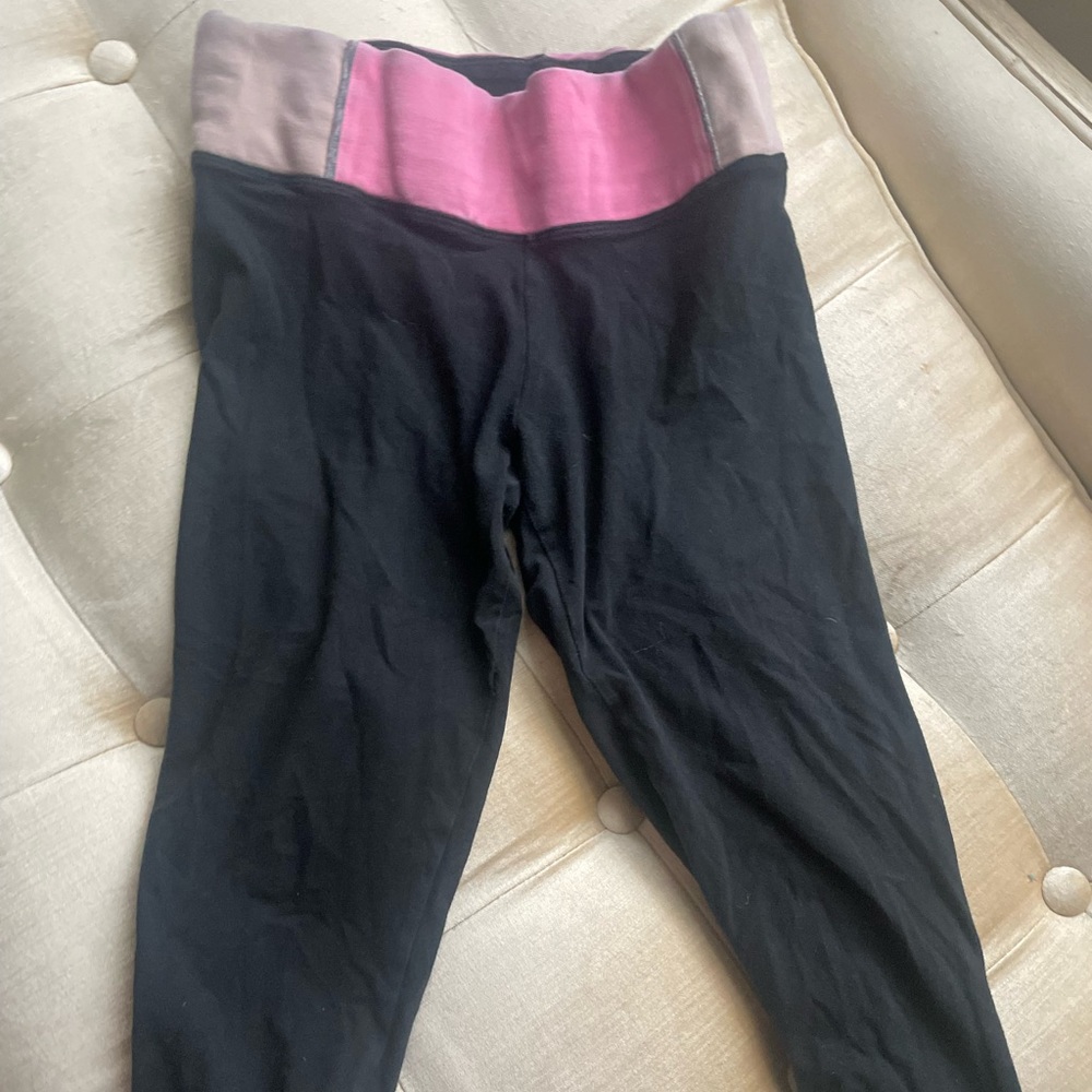 Pink Victoria secret pink waistband capris leggings sz xs